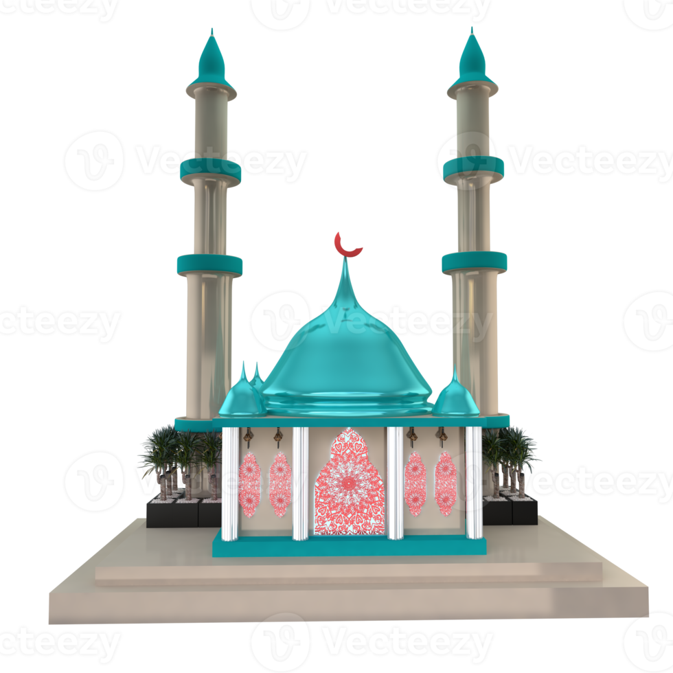 Mosque 3d model png