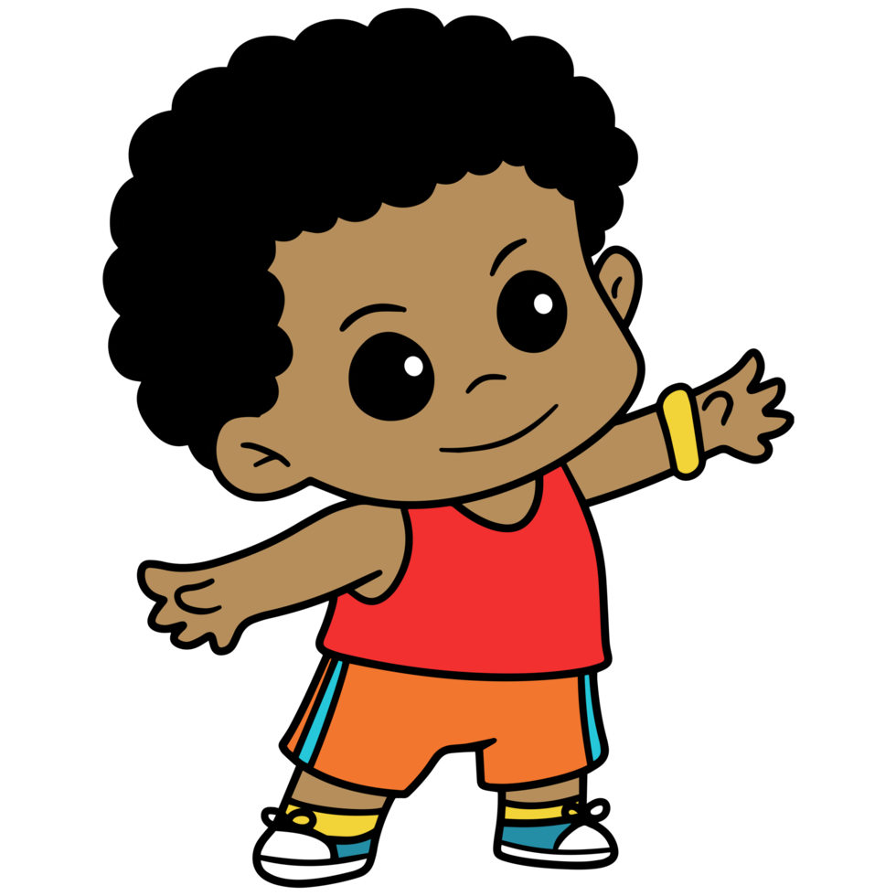 Cartoon Kid Reaching Boy png