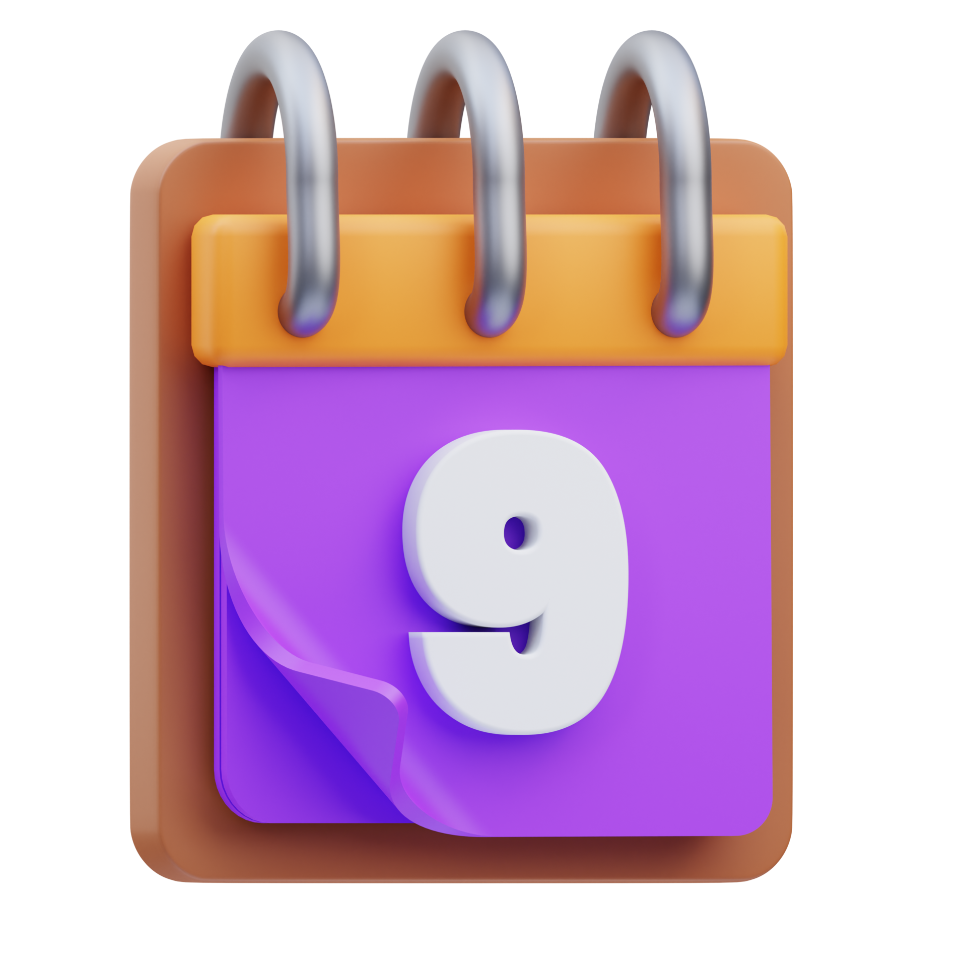 3d render illustration of calendar icon, office material 21095648 PNG