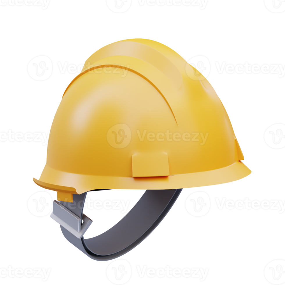 3d render Safety helm icon illustration, suitable for safety design themes, user manual themes, web, app etc png