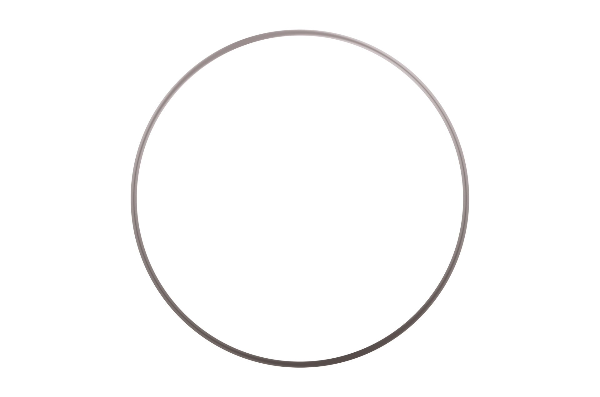 Circle. Silver shiny luxury border on transparent background PNG file