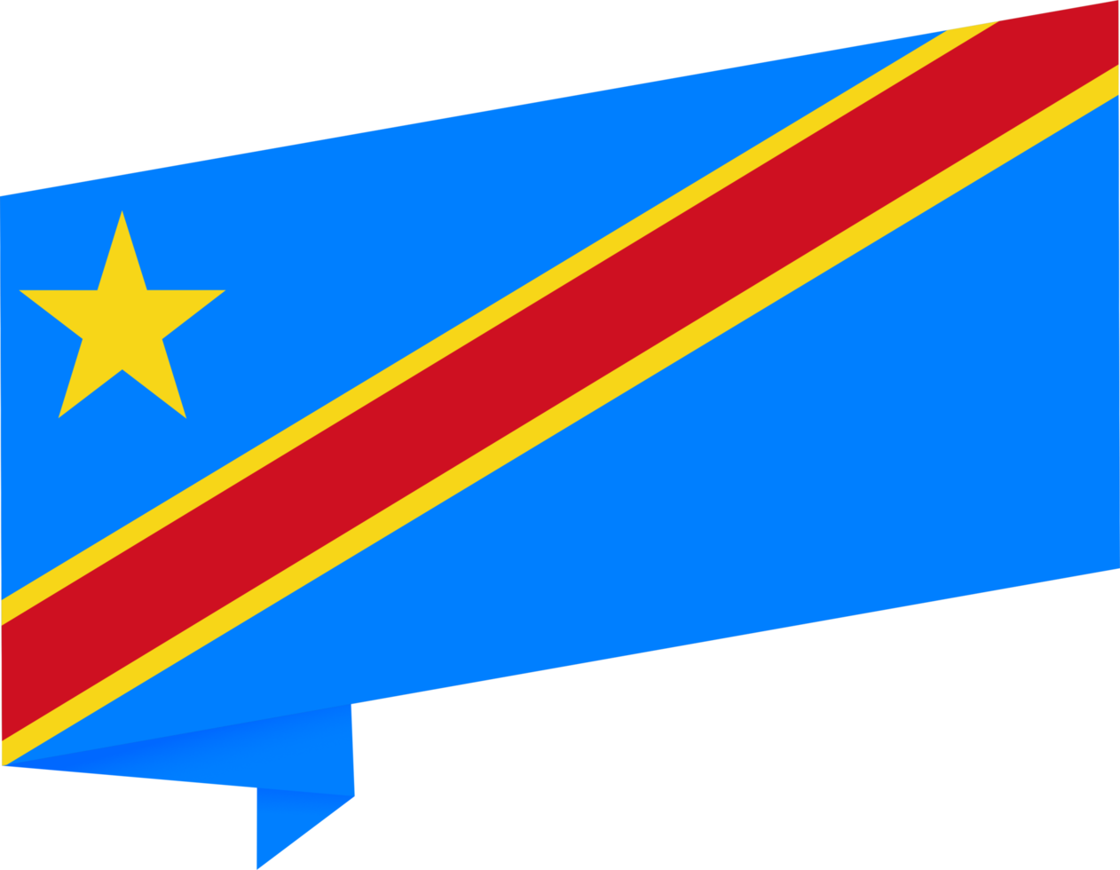 democrático república do a Congo bandeira onda isolado em png ou transparente fundo