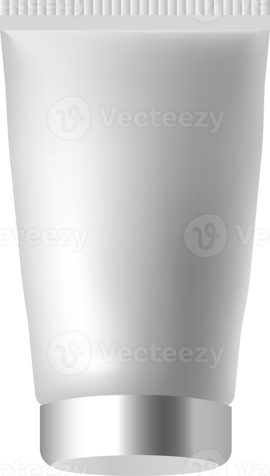 Realistic, 3D rendering, makeup, skin and body care container. PNG with transparent background.