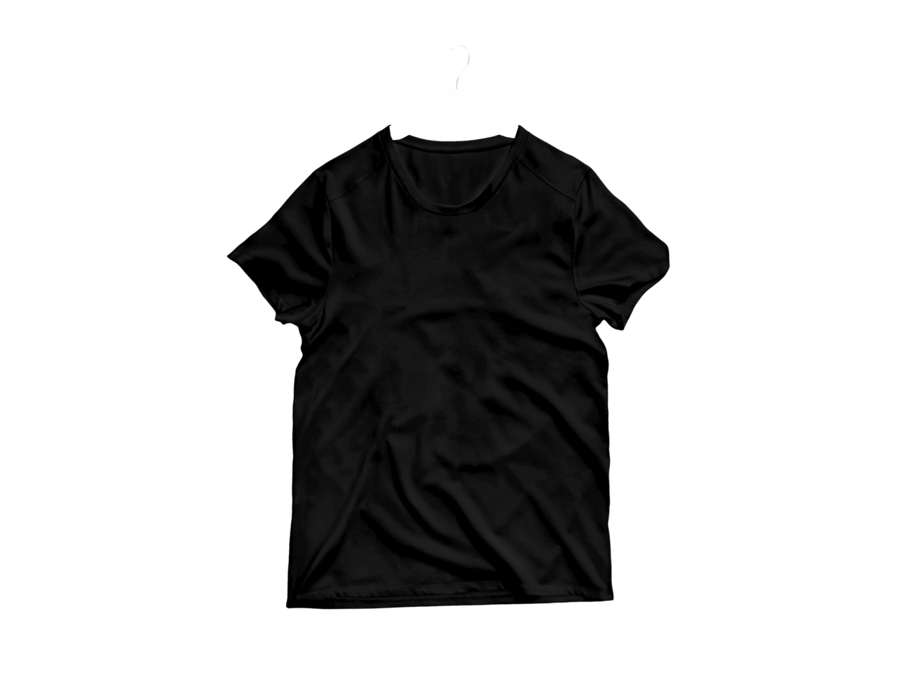 Isolated black t shirt png