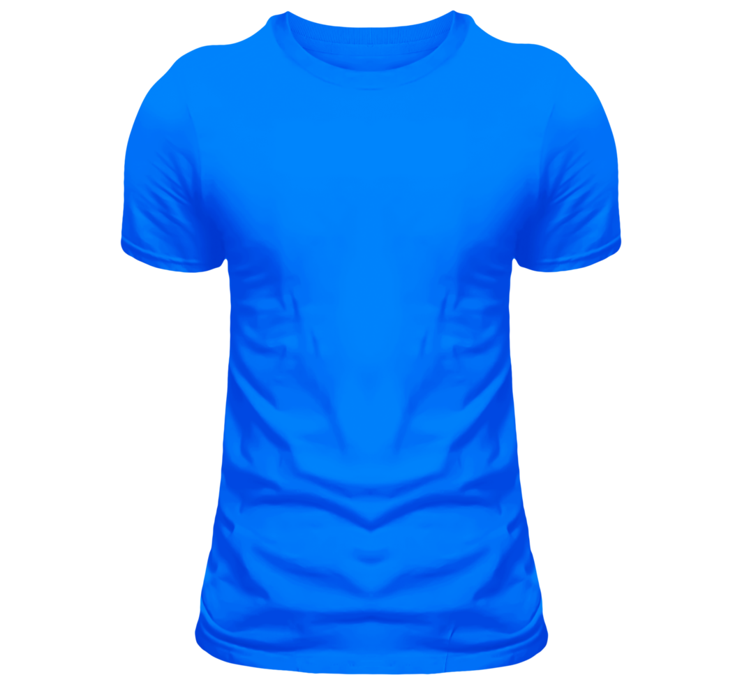 blauw transparant t overhemd voor mockup png