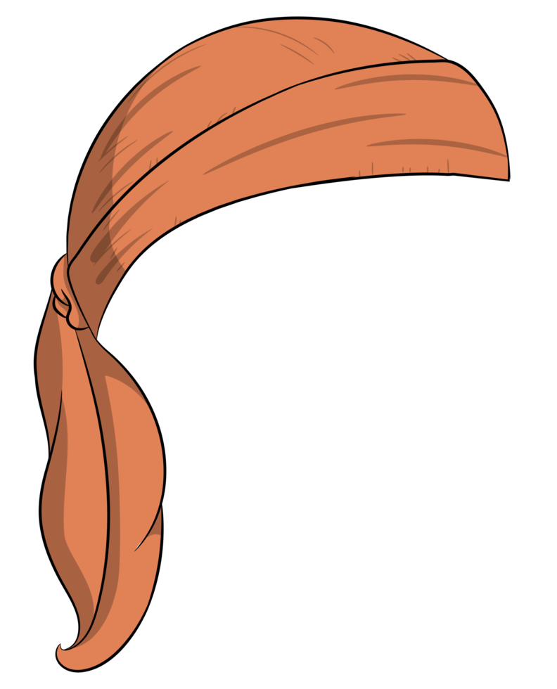 Orange durag Stil Gangster Hüfte hop Kopf tragen png