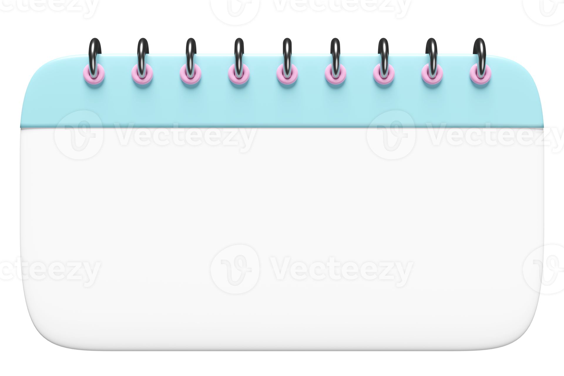 3d empty calendar for marked date isolated. schedule appointment