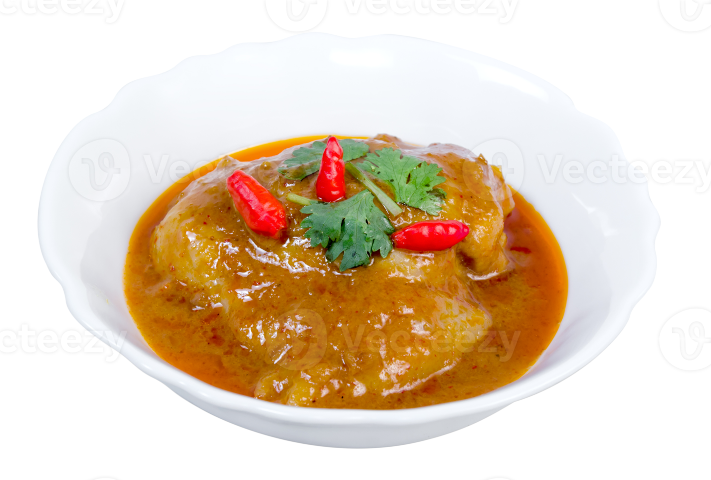 Chicken massaman curry isolated png