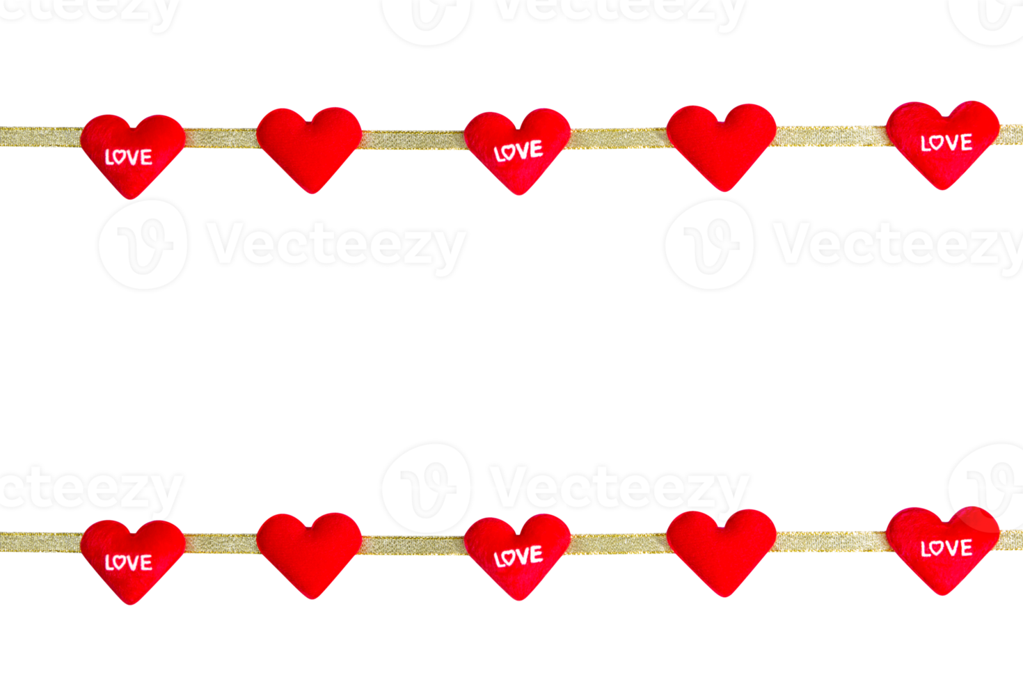 red heart-shaped with ribbon isolated png