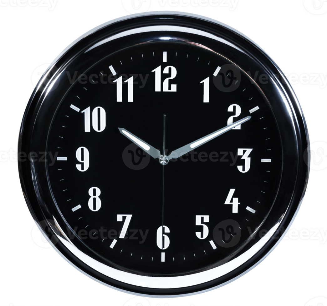 black clock isolated png
