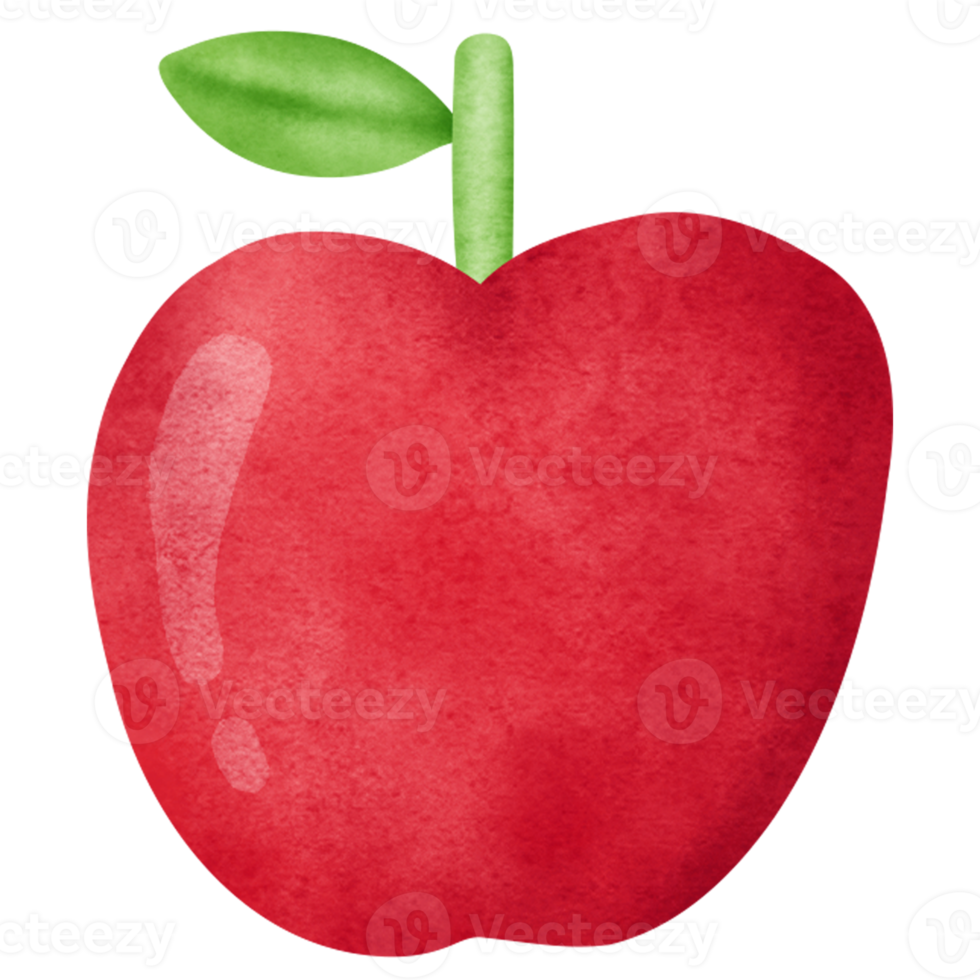 watercolor apple clipart. png