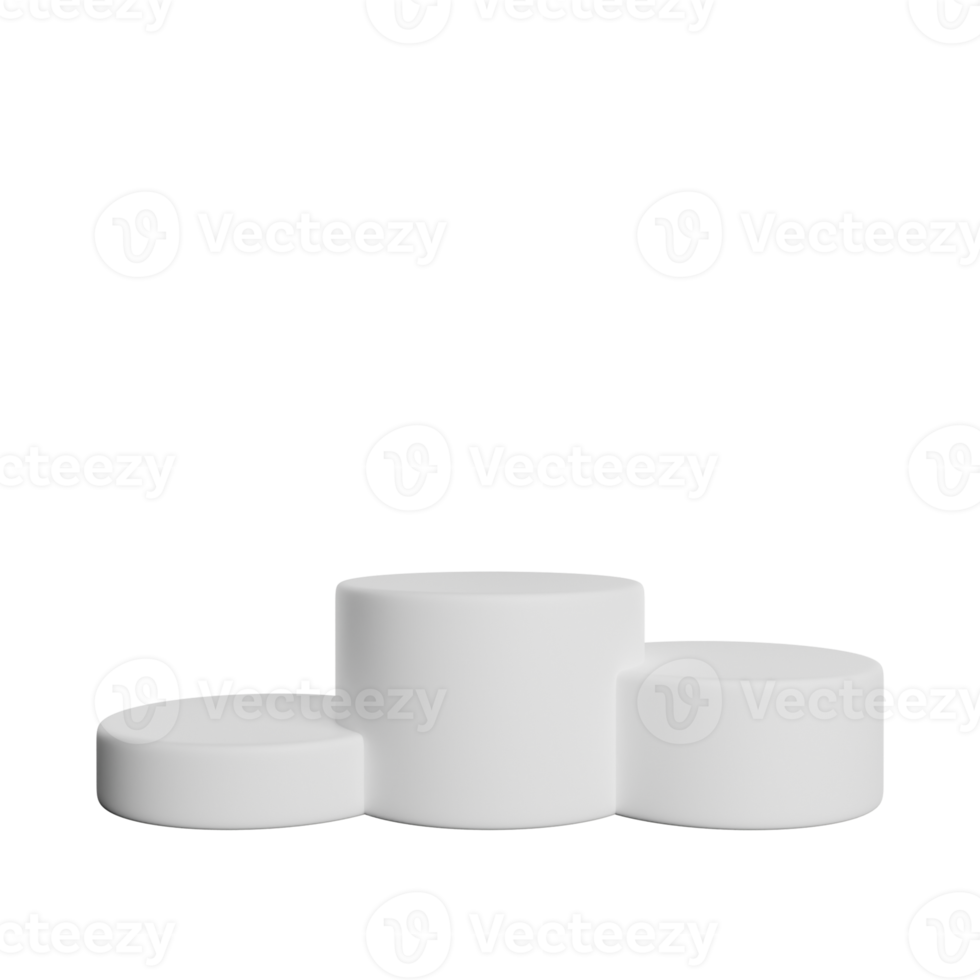 Realistic Podium White Template png