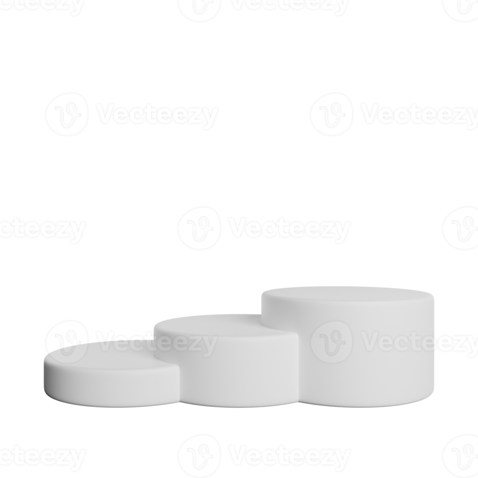 Realistic Podium White Template png