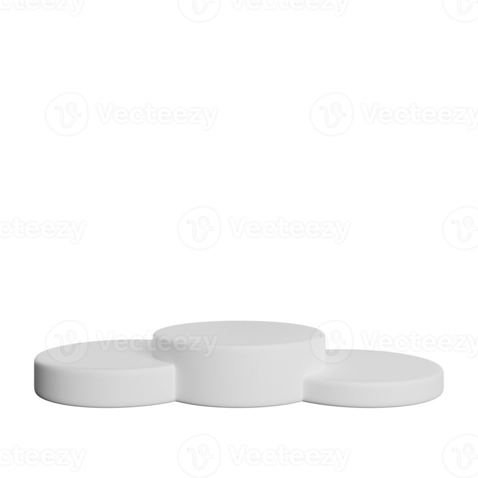 Realistic Podium White Template png