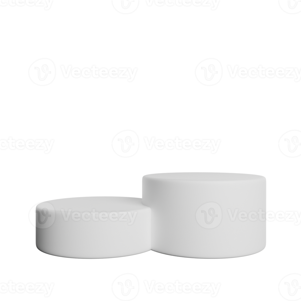 Realistic Podium White Template png