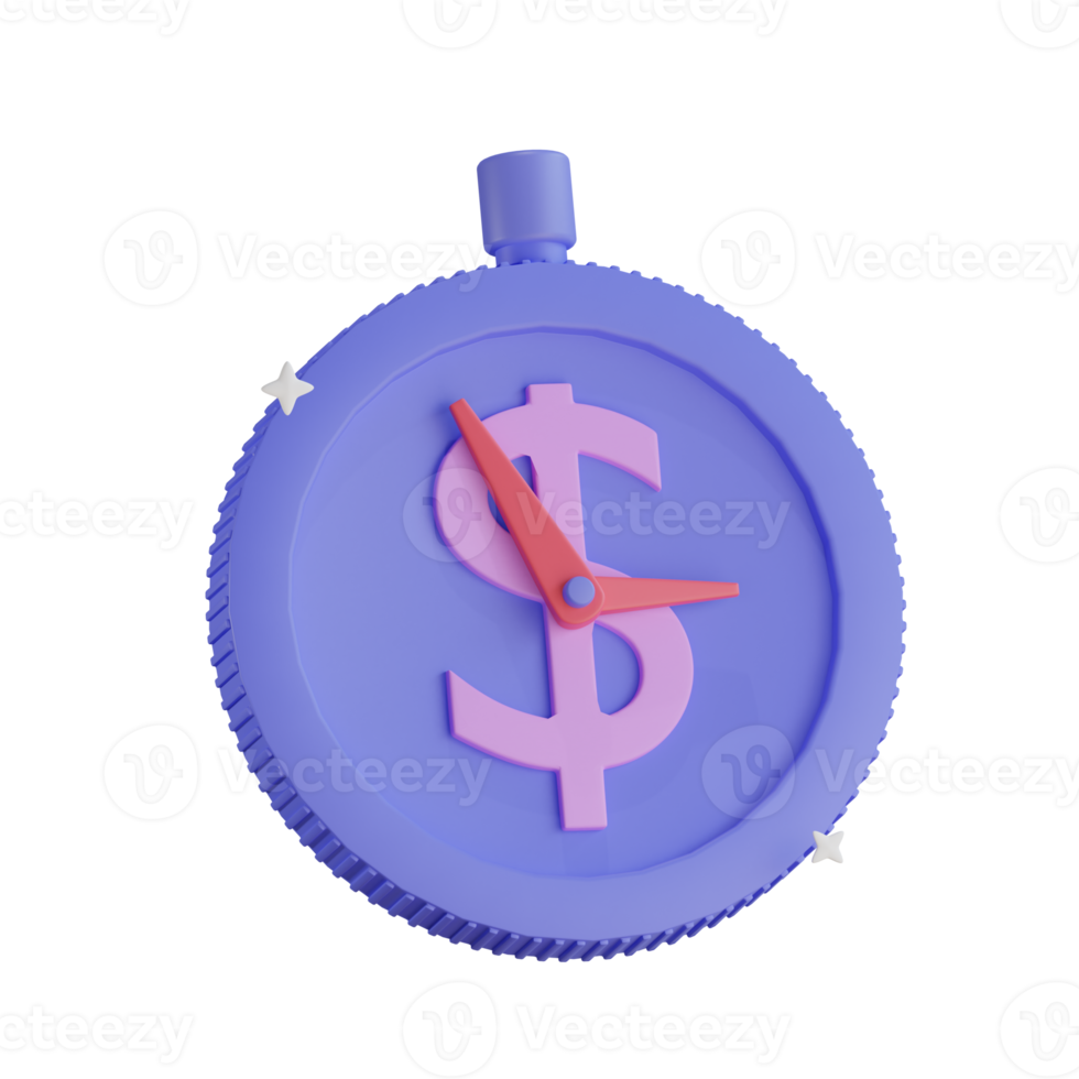 3d icon Money TIme png