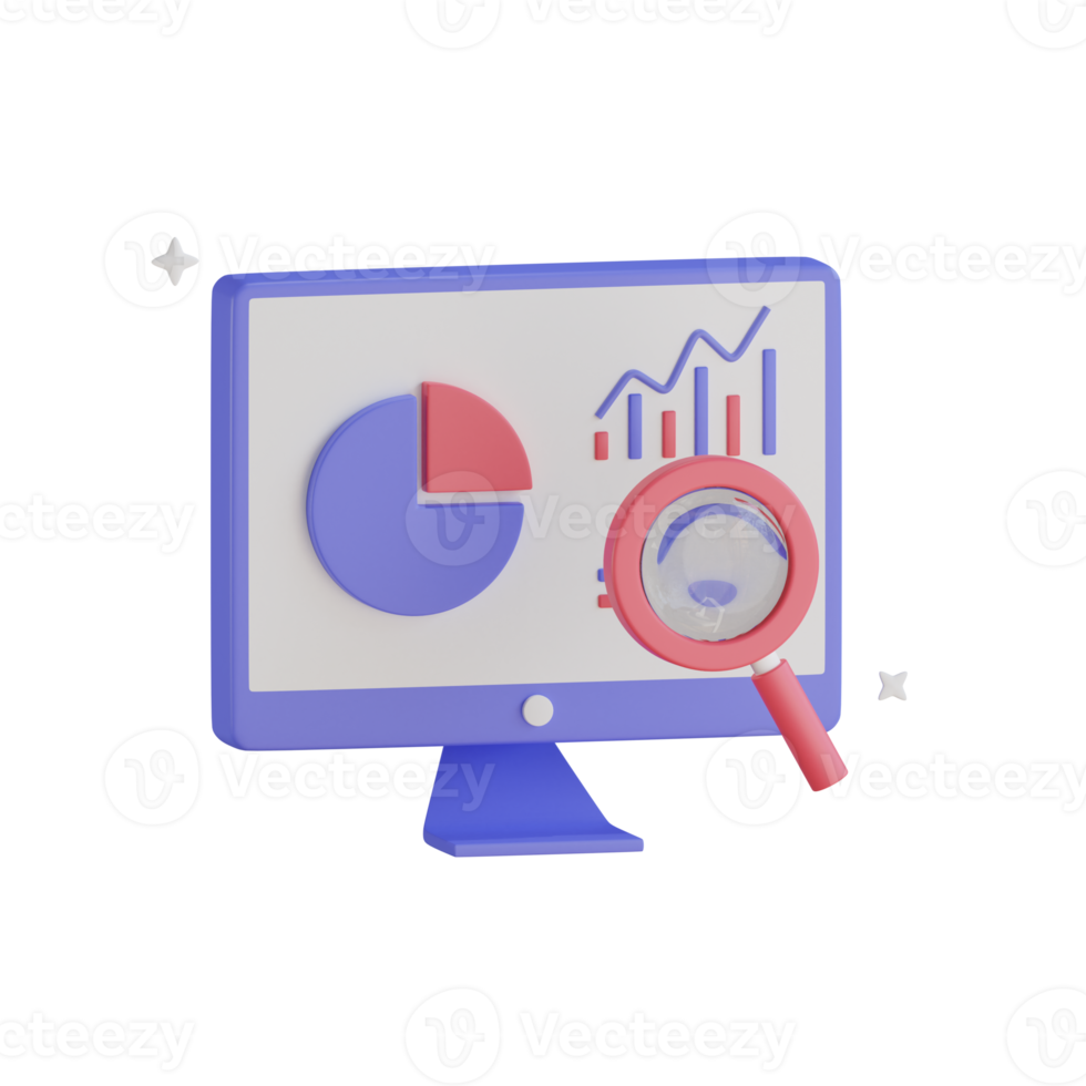 3d icon Market Research png