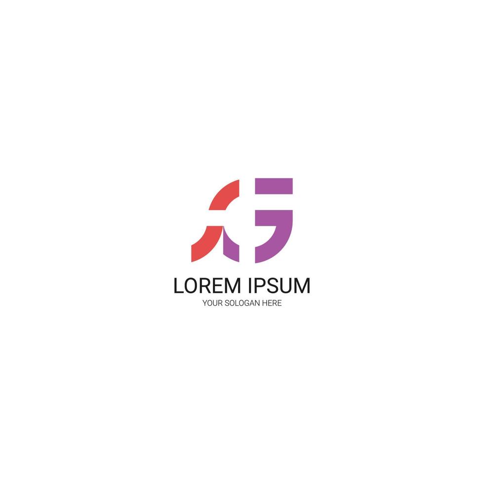 SG letter logo design vector. vector