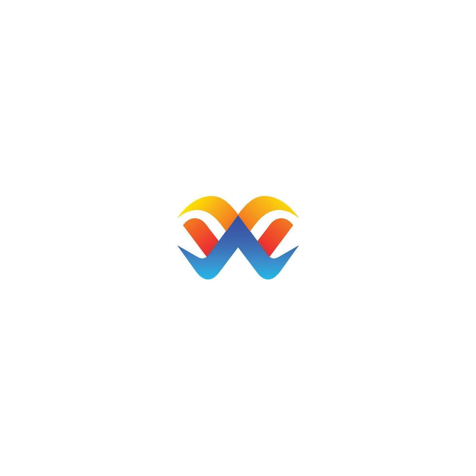 Alphabet letters Initials Monogram logo WV, VW, W and V, Alphabet Letters WV minimalist logo design in a simple yet elegant font, Unique modern creative minimal circular shaped fashion brands vector