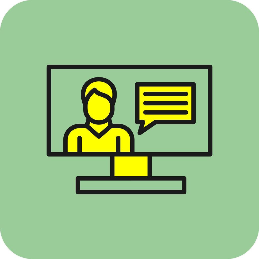 Online Influencer Vector Icon Design