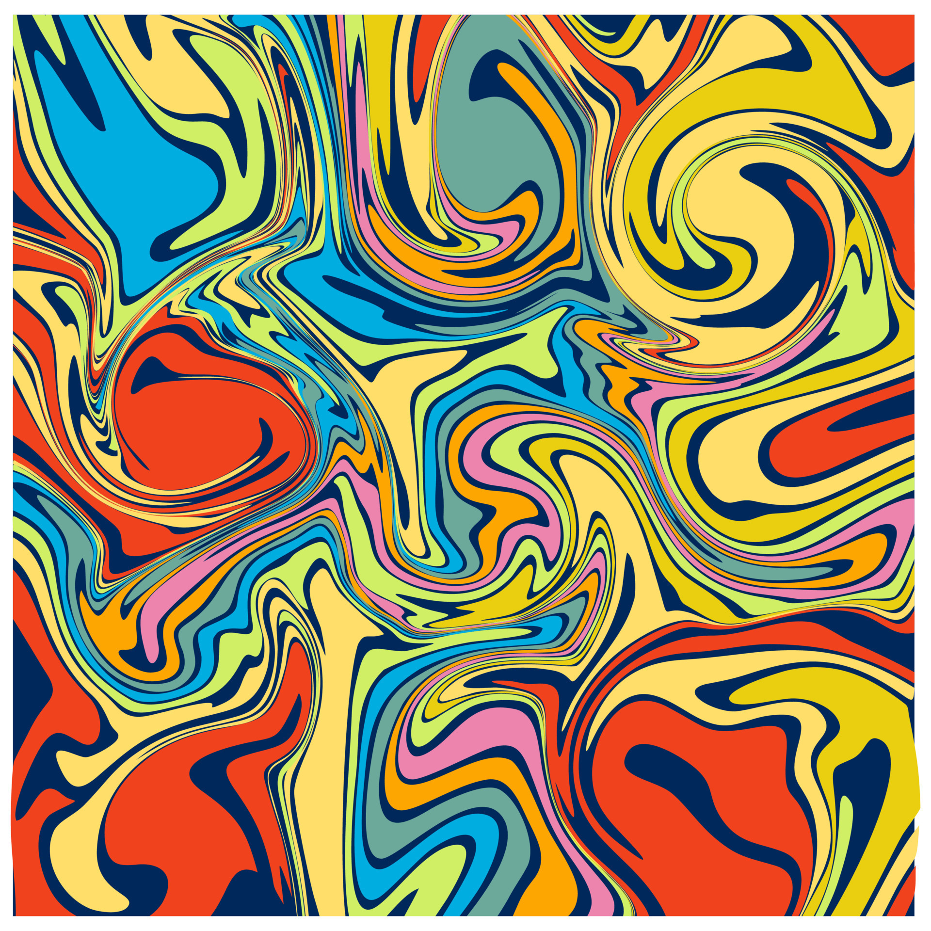 Crazy pattern. Colorful flowing background. Fluid backdrop. An abstract