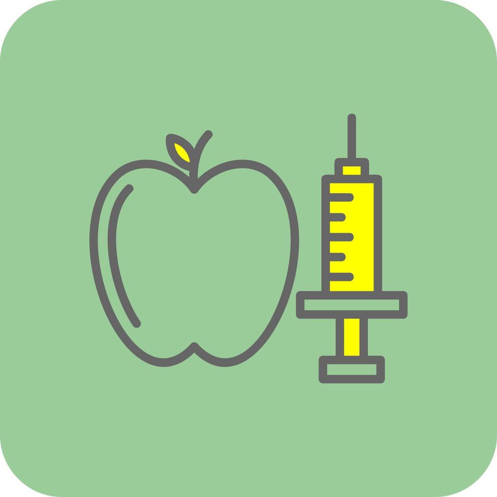 Genetic Modification Food Vector Icon Design