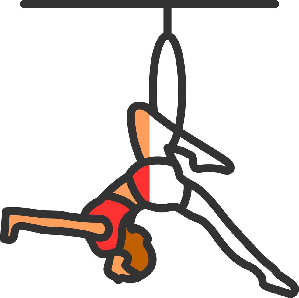 Trapeze Artist Vector Icon Design