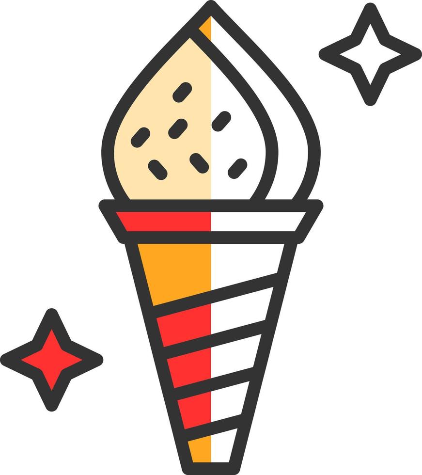 Ice Cream Vector Icon Design