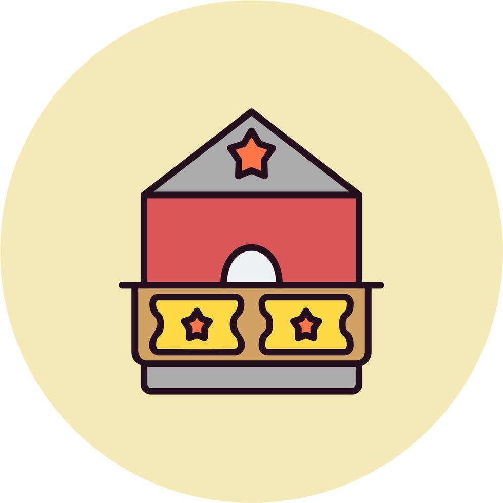 Ticket Office Vector Icon