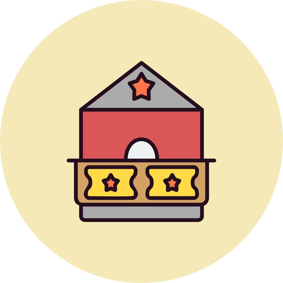 Ticket Office Vector Icon