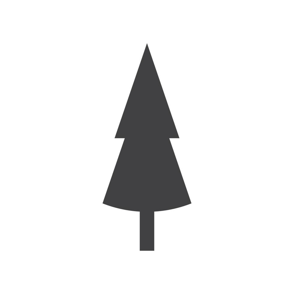 Pine tree illustration vector