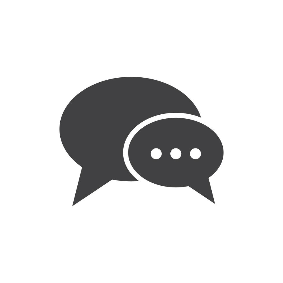 Speech bubble icon vector