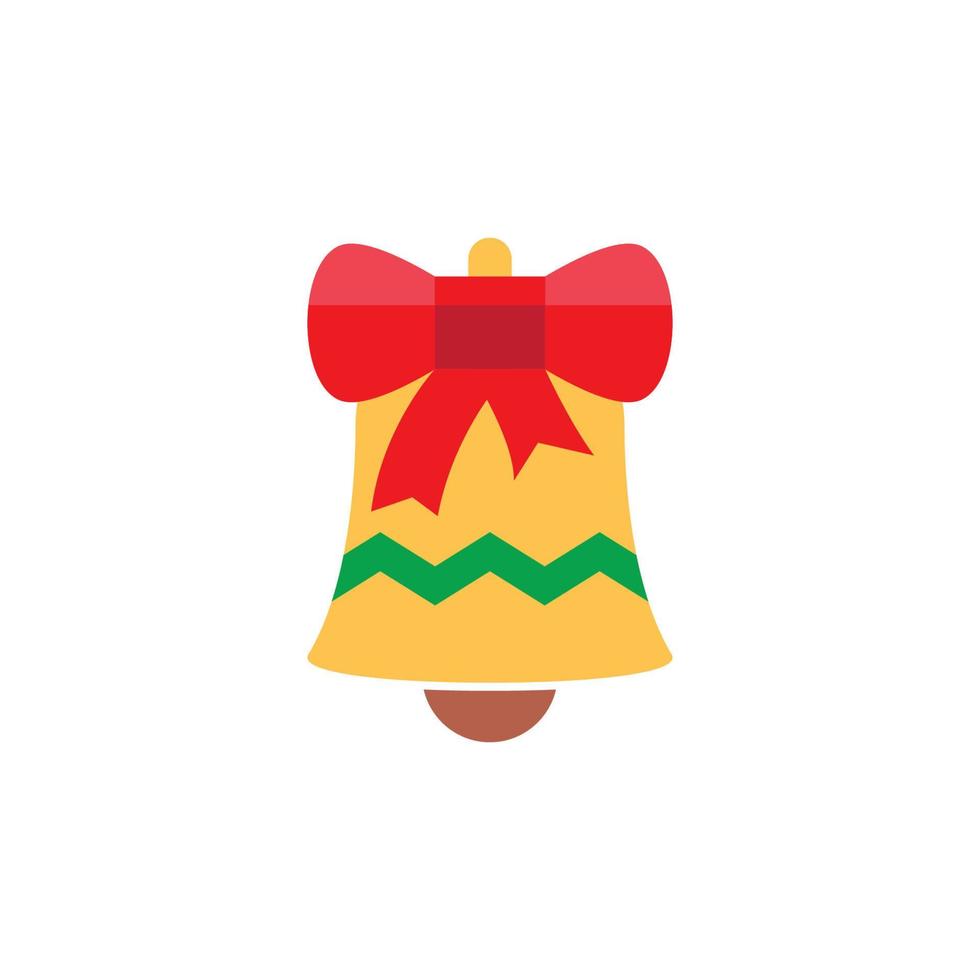 Chistmas bell icon vector