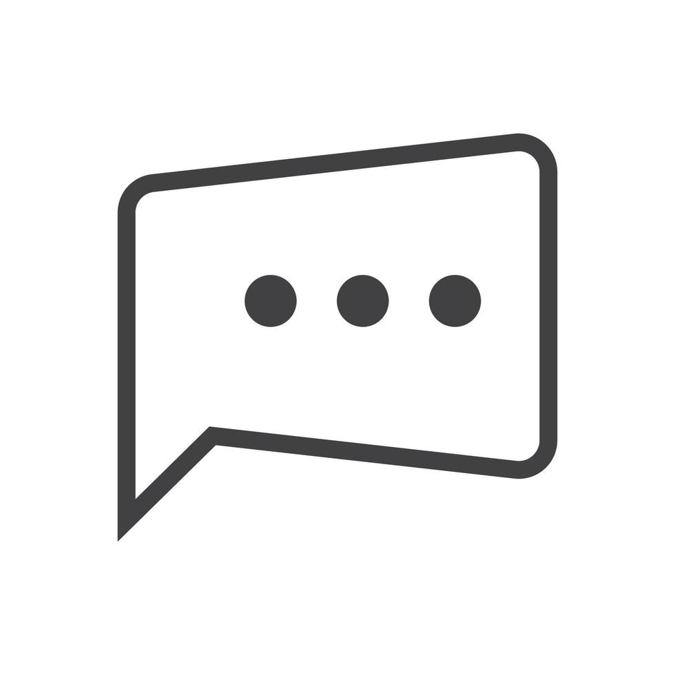 Speech bubble icon vector