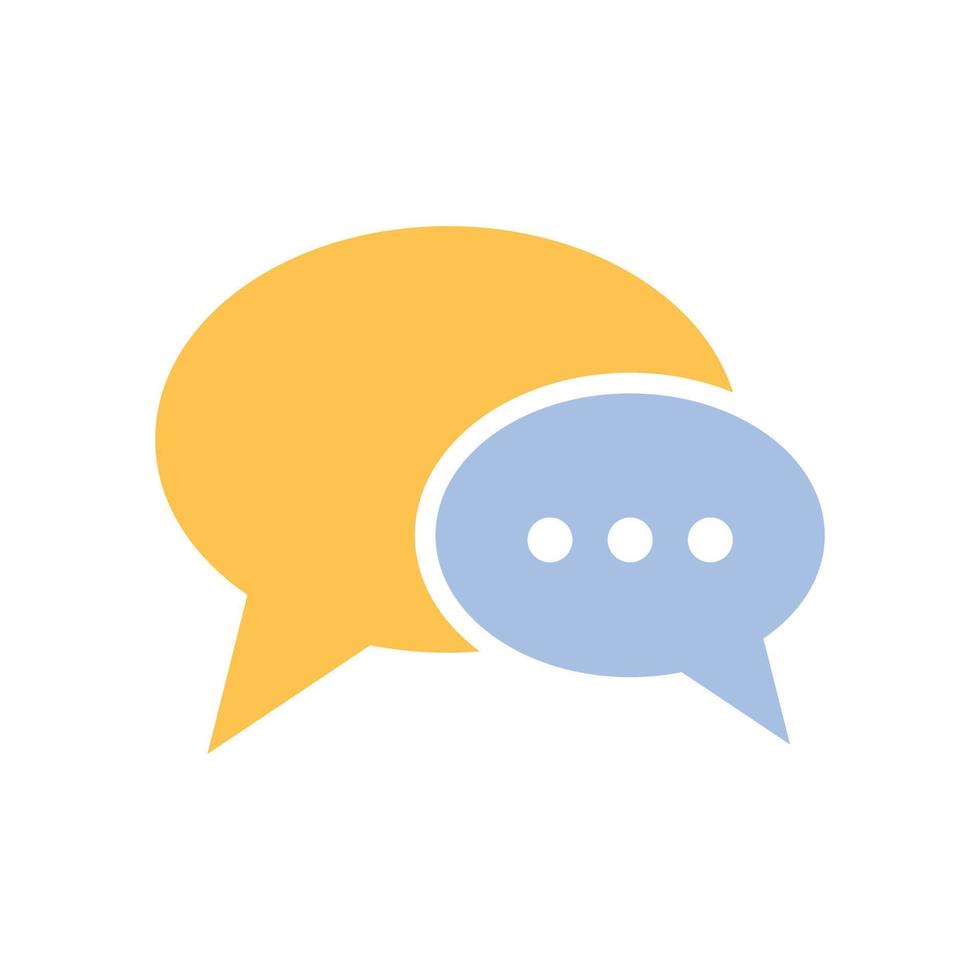 Speech bubble icon vector