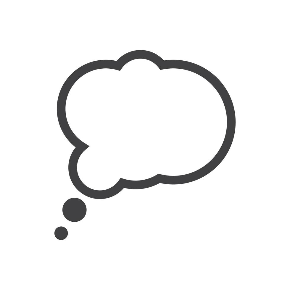 Speech bubble icon vector