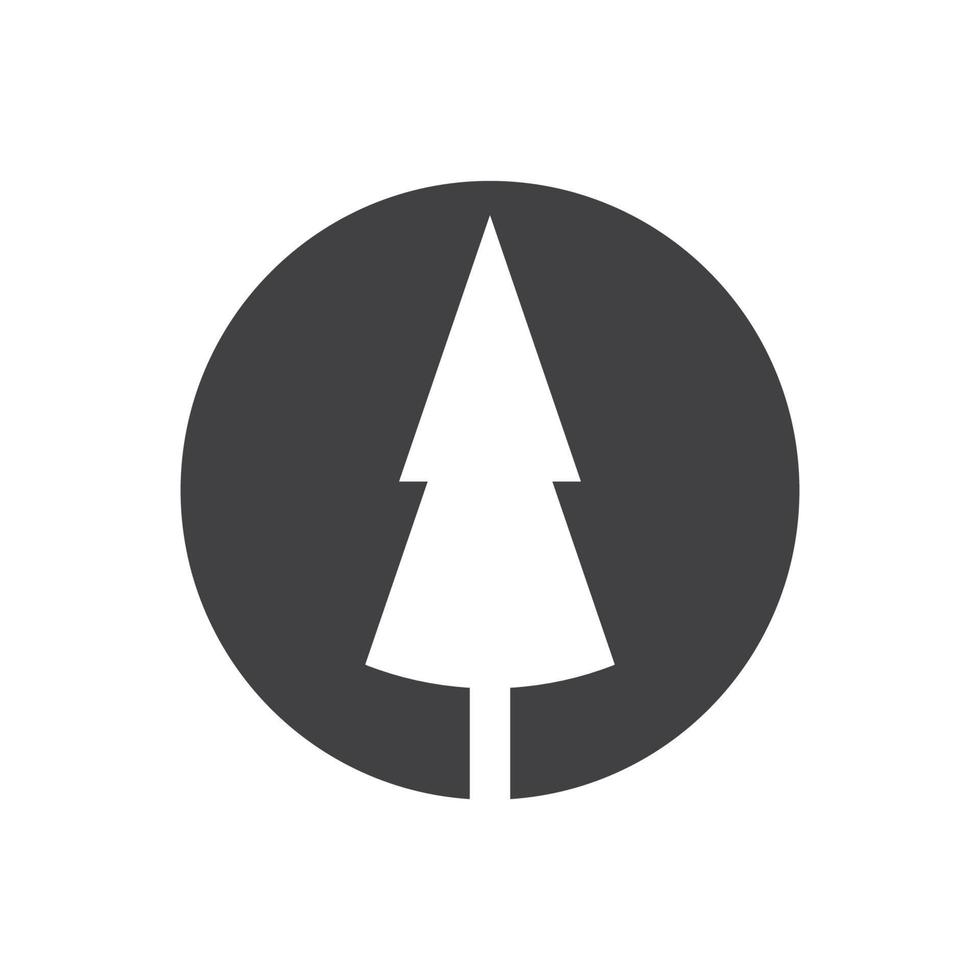 Pine tree illustration vector