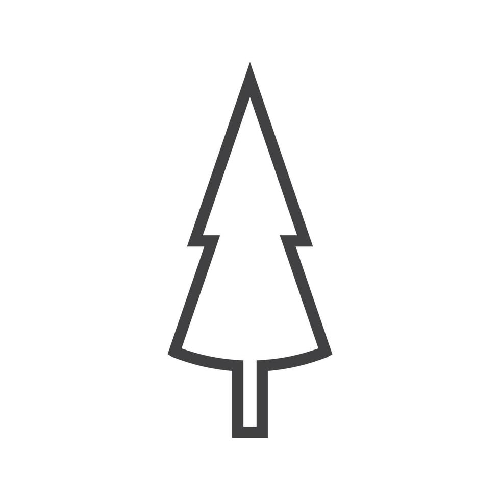 Pine tree illustration vector