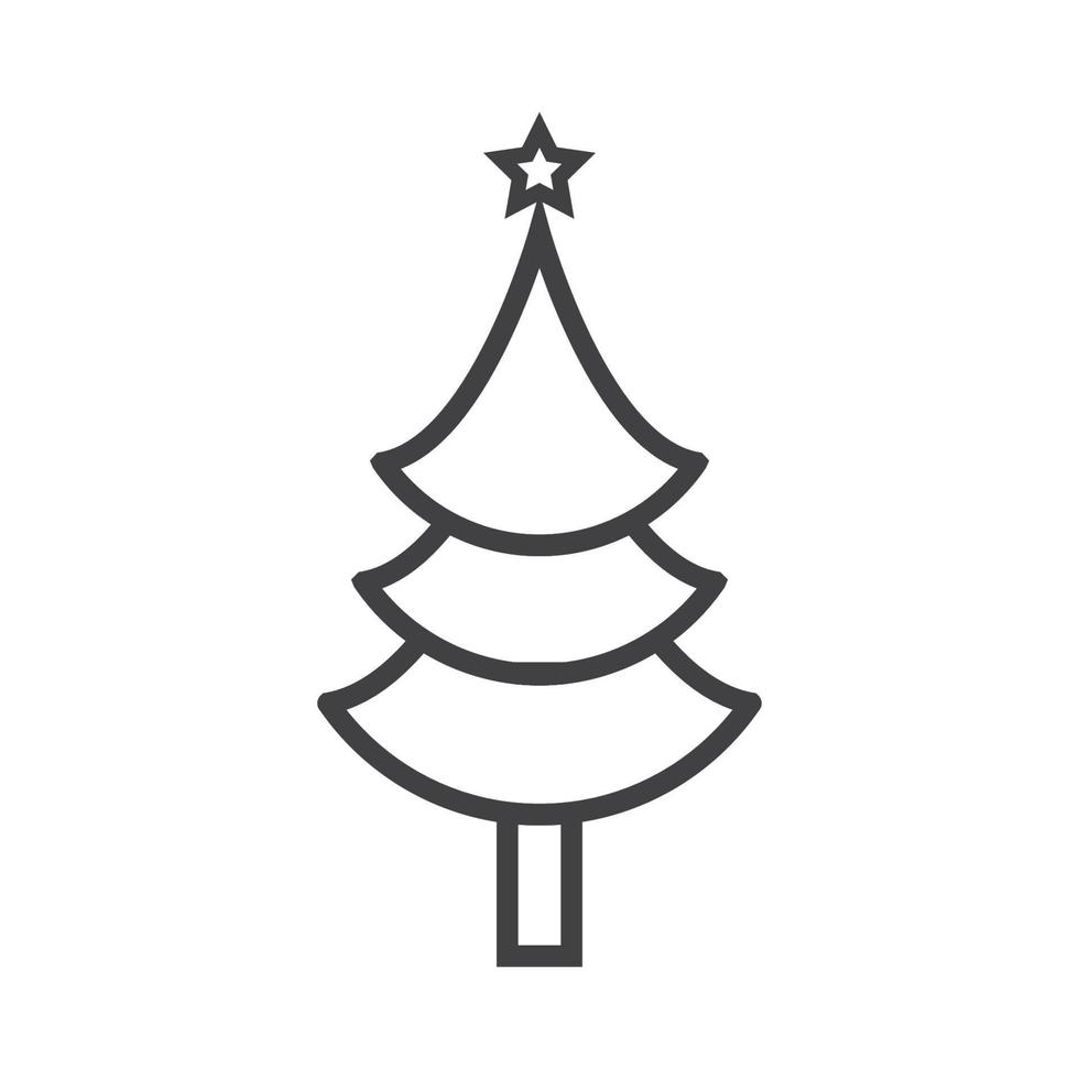 Pine tree illustration vector
