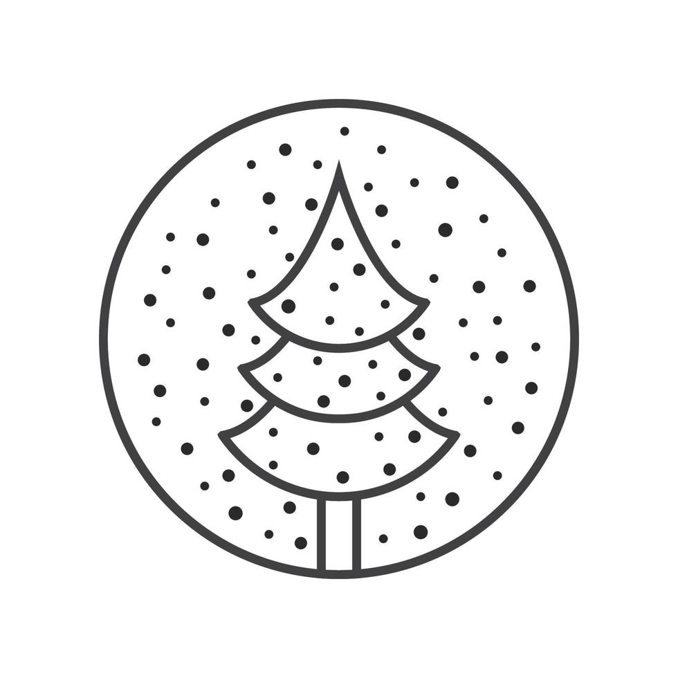 Pine tree illustration vector