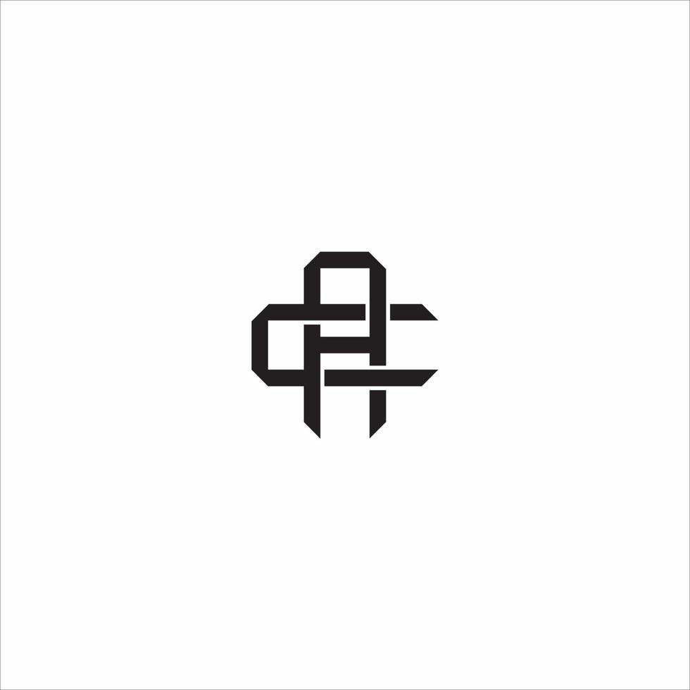 AC Initial letter overlapping interlock logo monogram line art style vector