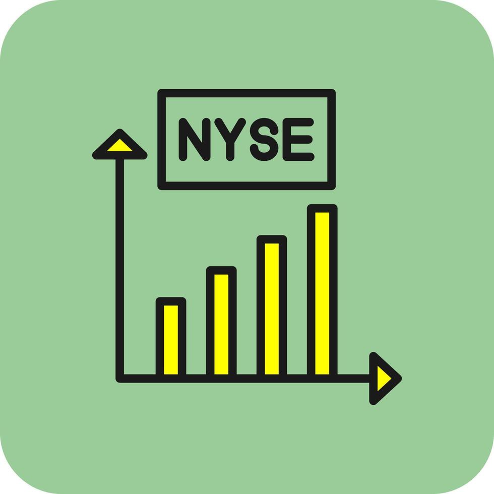 diseño de icono de vector de nyse