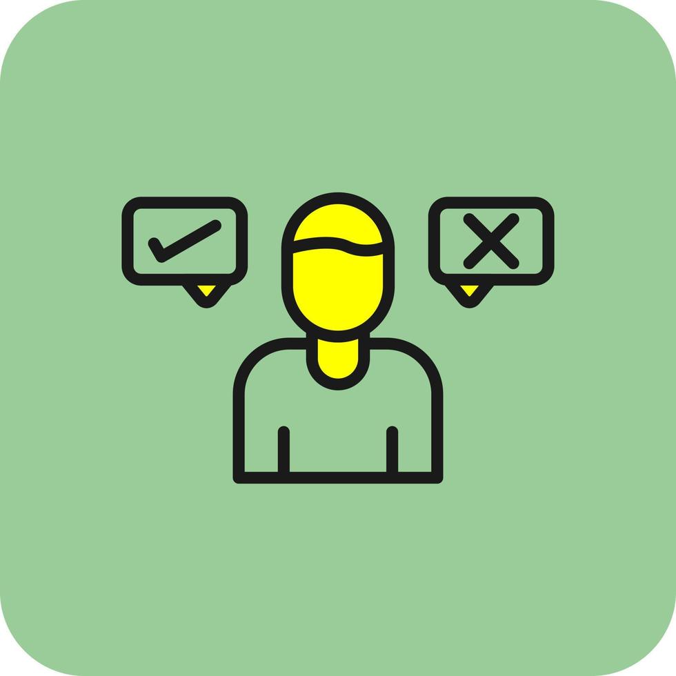 Decision Maker Vector Icon Design