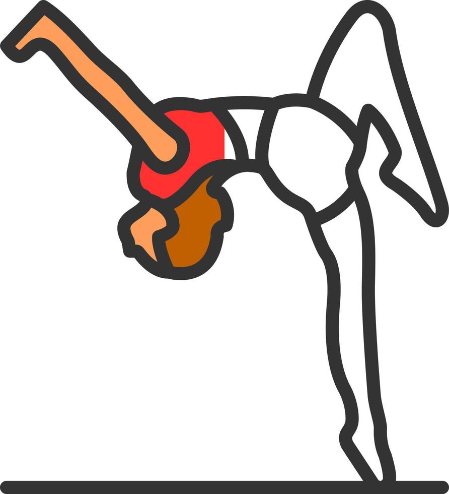 Gymnast Vector Icon Design