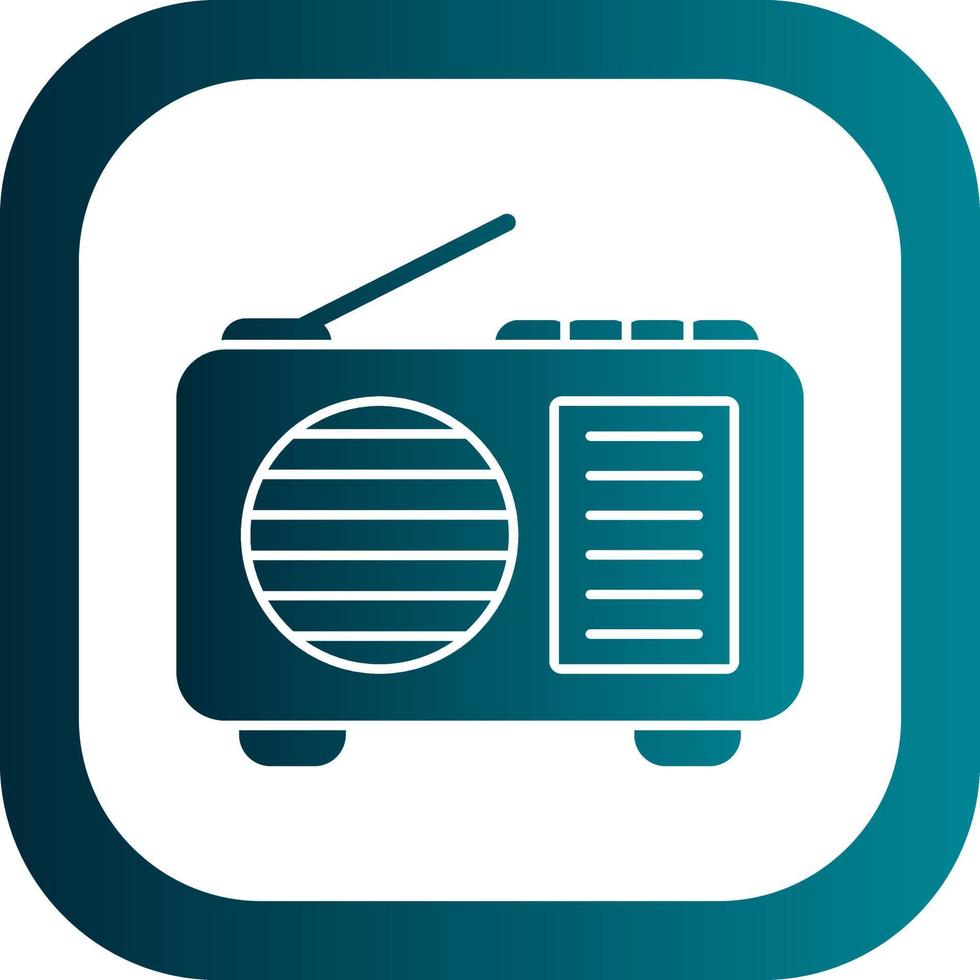 diseño de icono de vector de radio