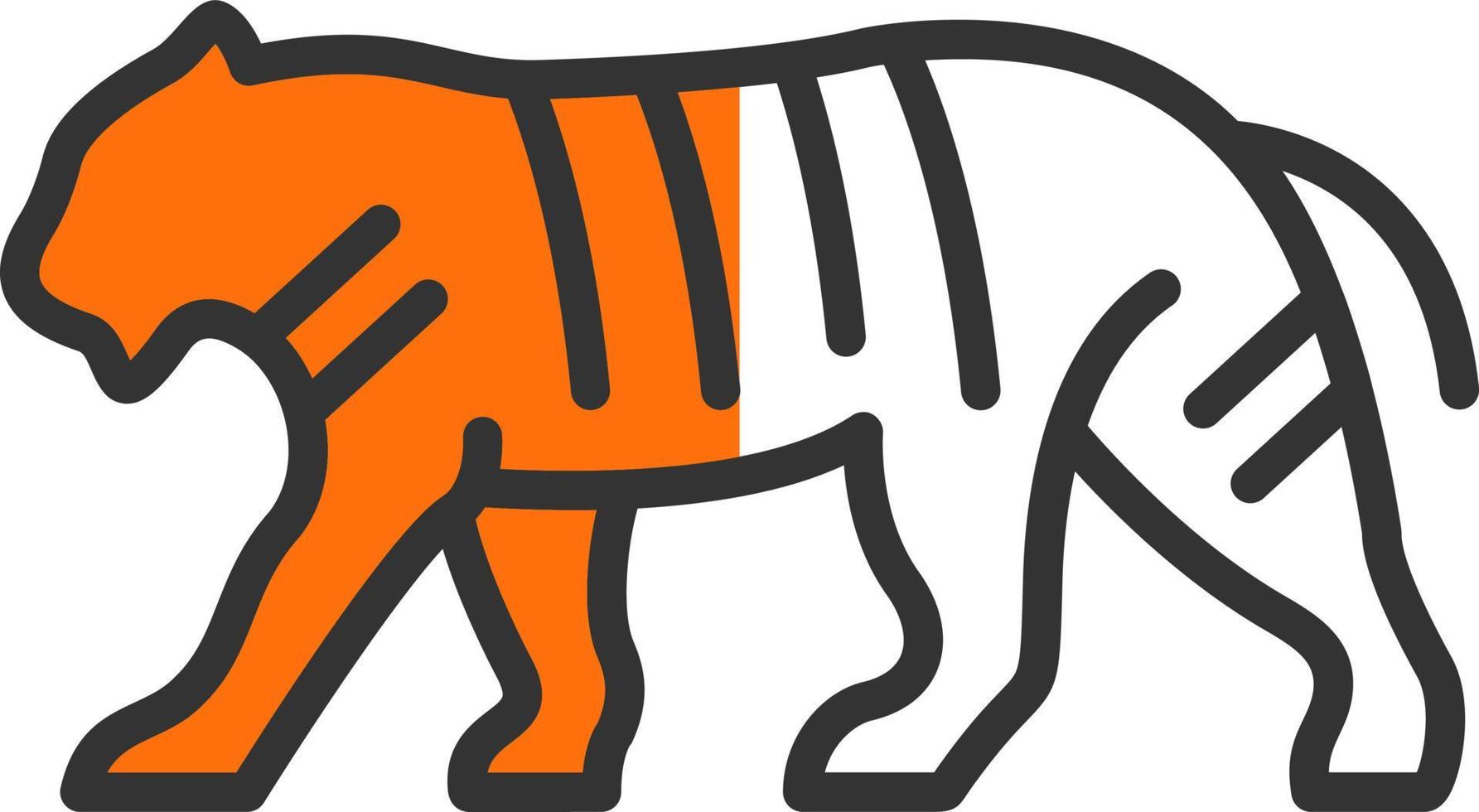 diseño de icono de vector de tigre