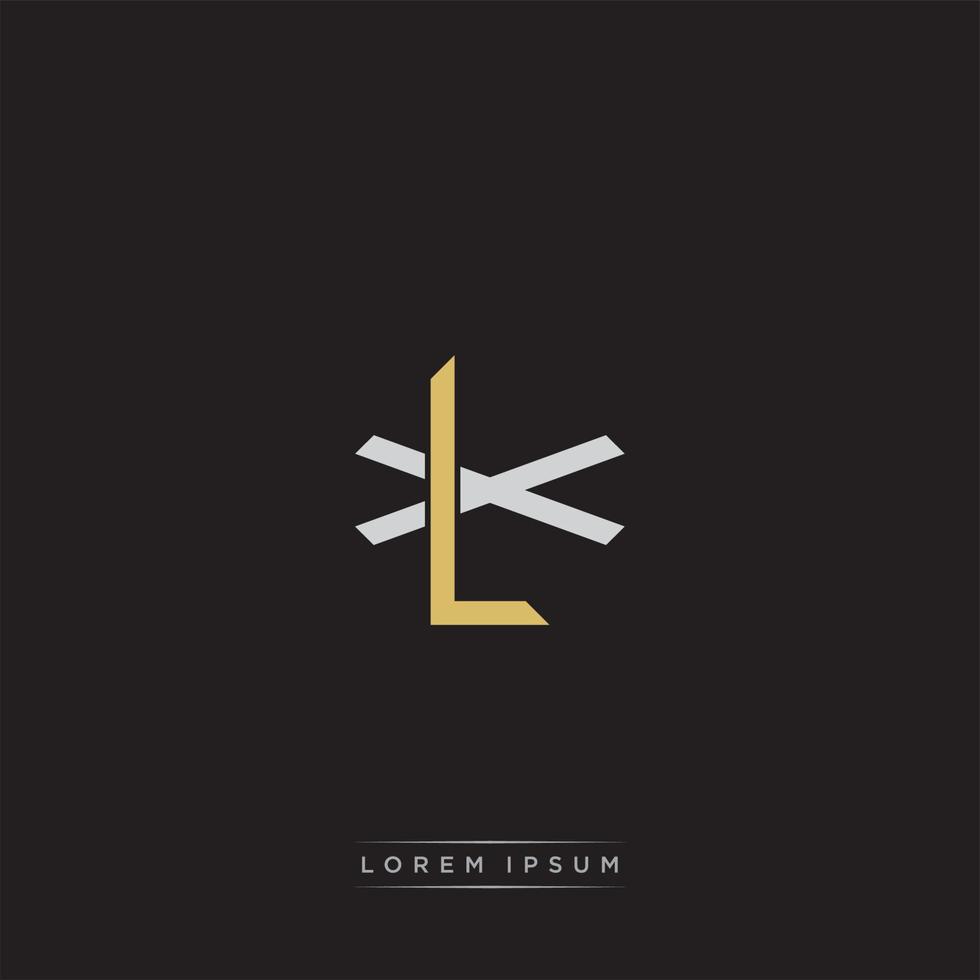 LX Initial letter overlapping interlock logo monogram line art style vector