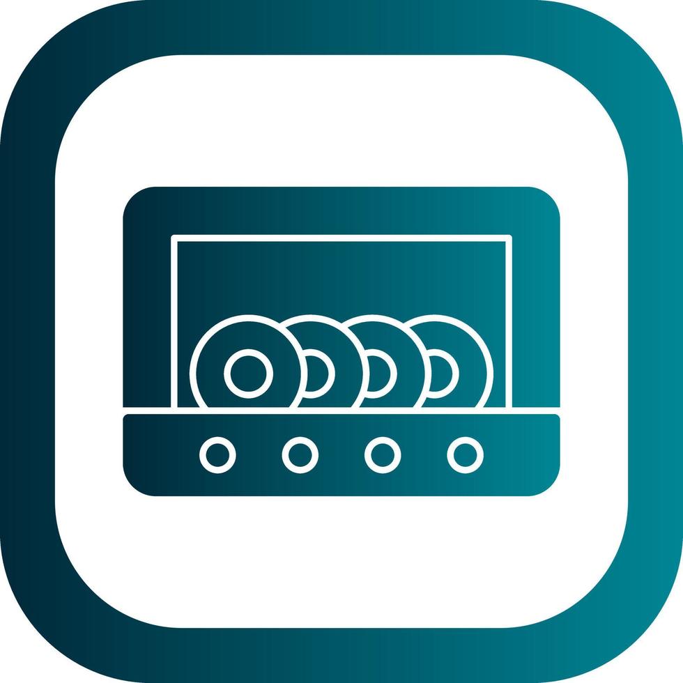 Dish Washer Vector Icon Design