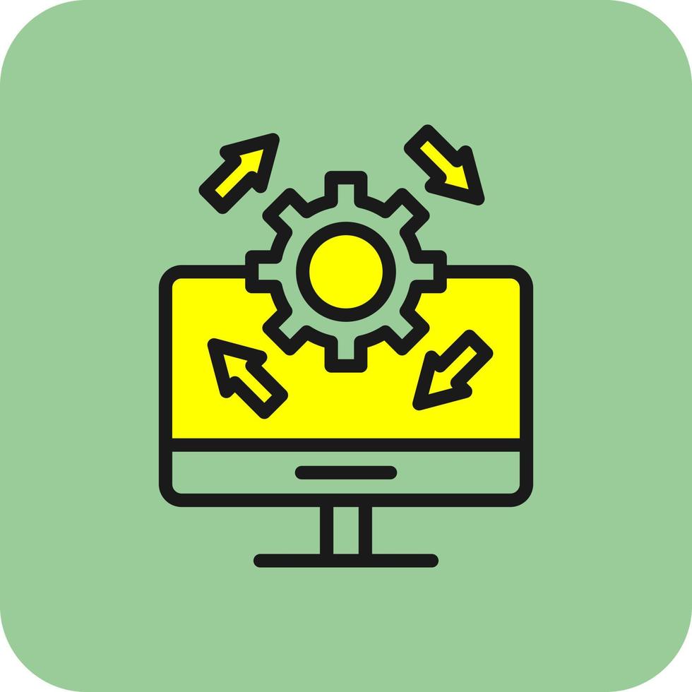 Upgrade Desktop Vector Icon Design