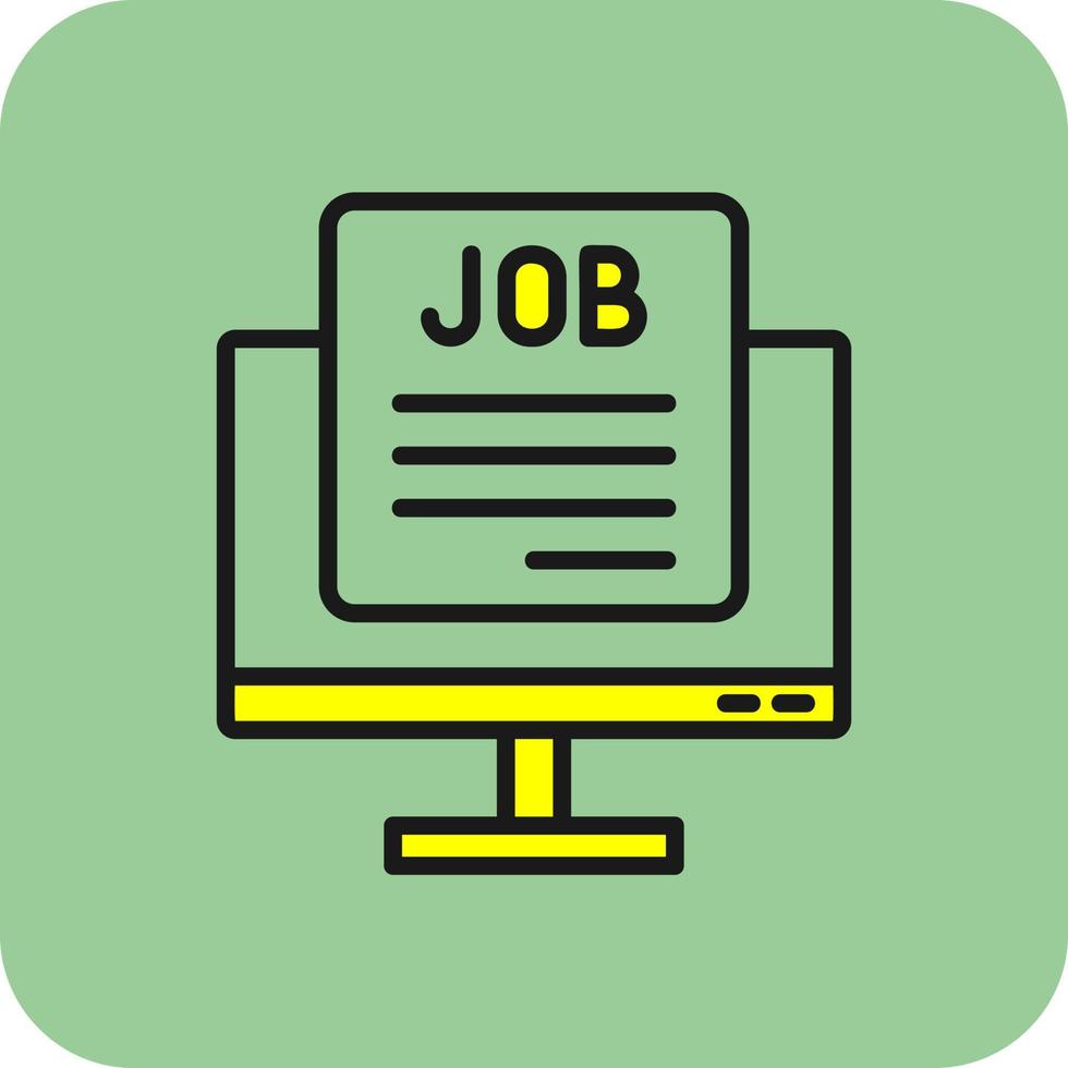 Job Vacancy Vector Icon Design